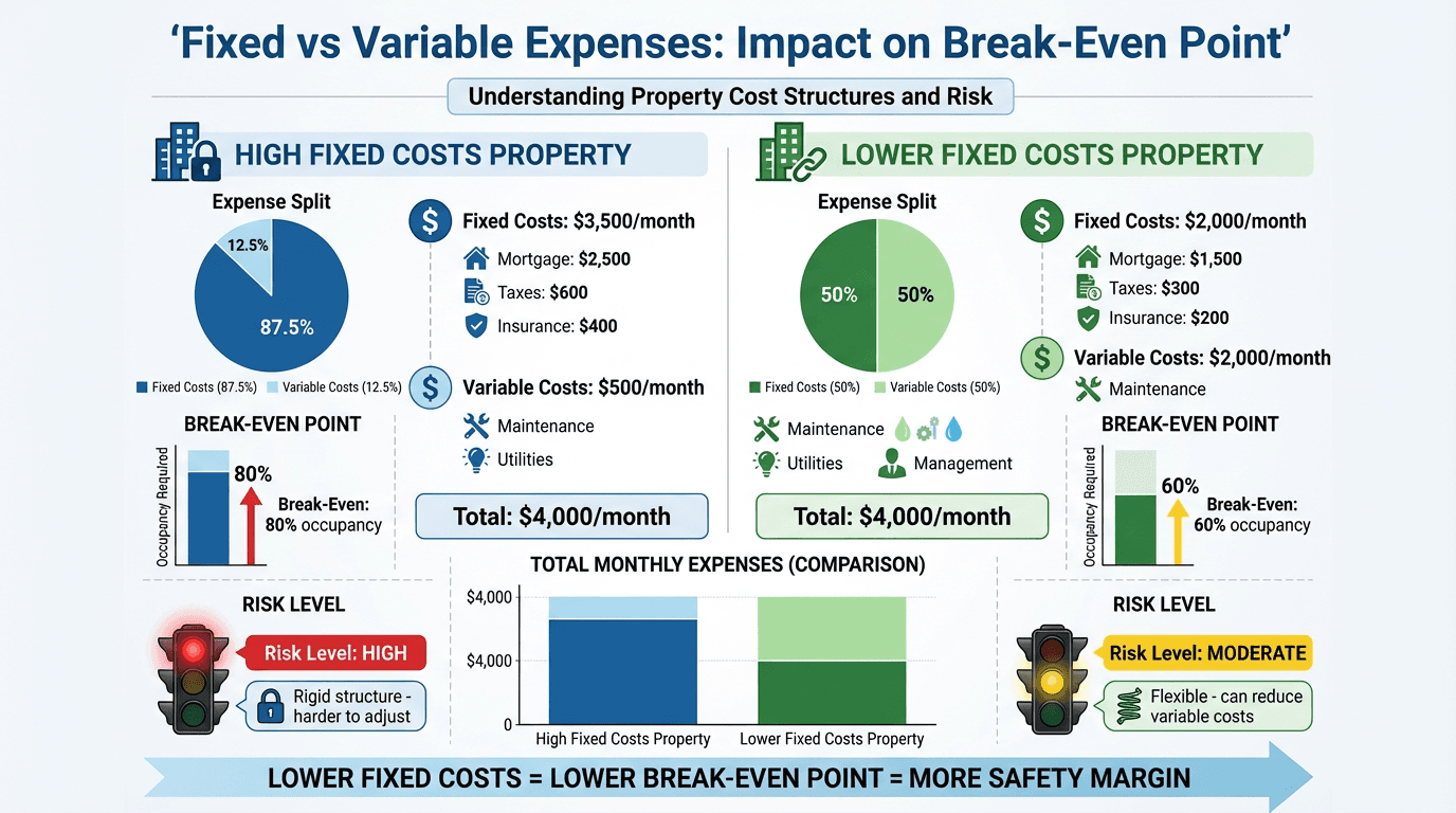Fixed vs Variable Expenses Impact on Break-Even Point