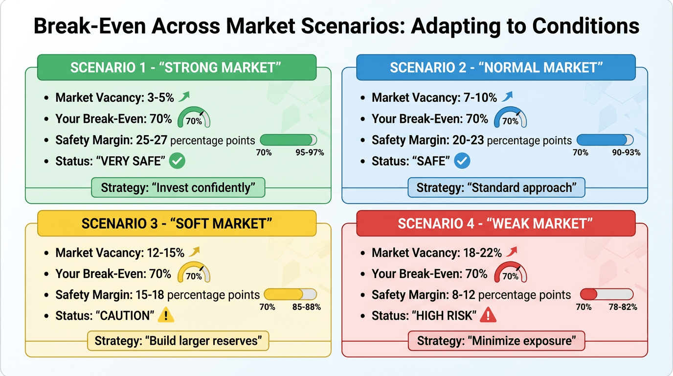 Break-Even Scenarios Across Different Market Conditions