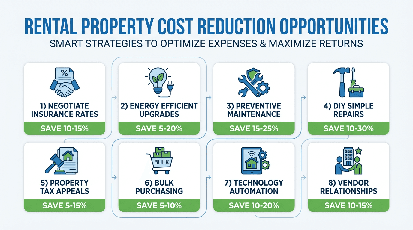 Cost reduction opportunities for rental properties