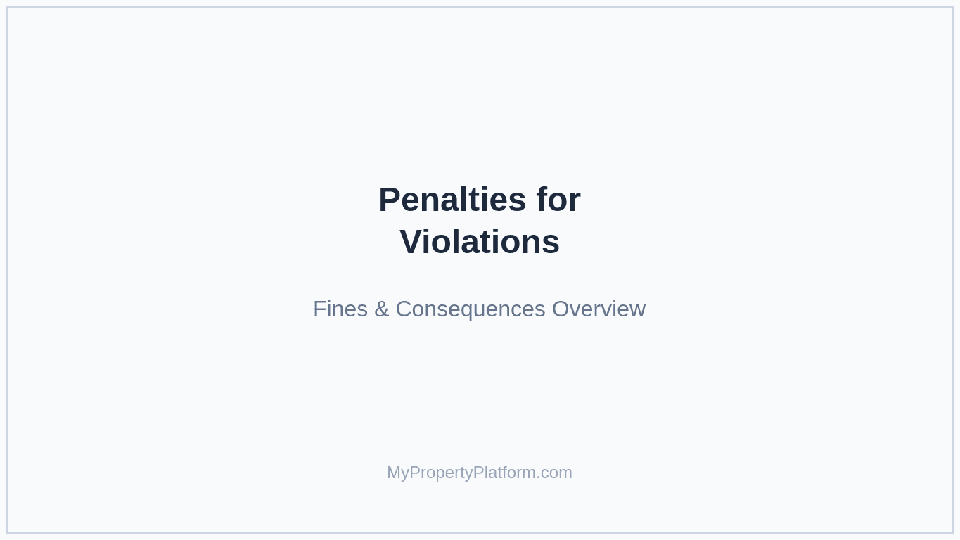 Penalties and consequences for security deposit violations