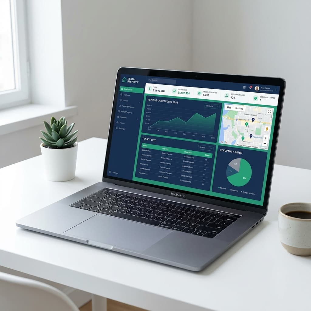 Modern rental property management dashboard