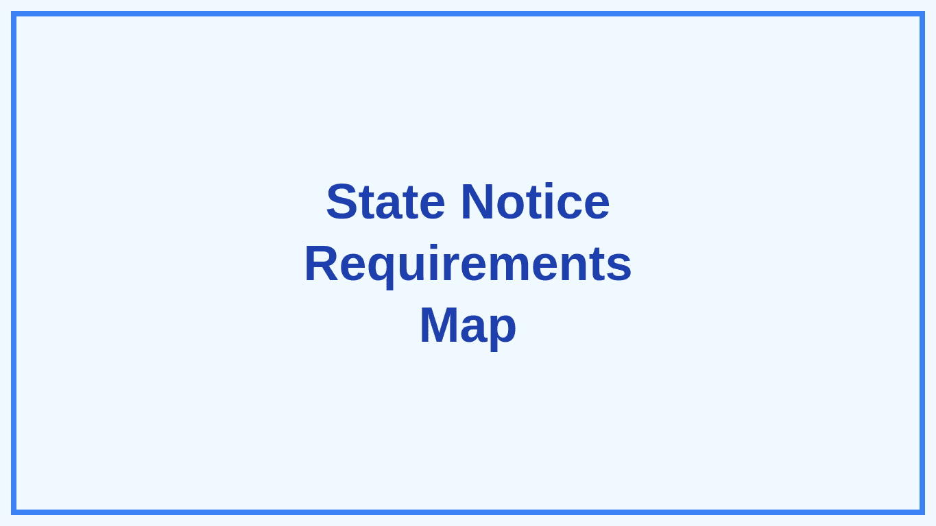 State-by-State Rent Increase Notice Requirements
