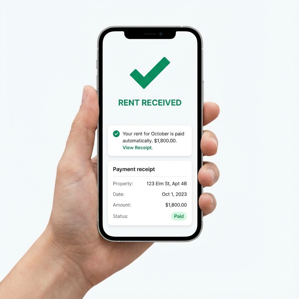 Automated rent collection dashboard
